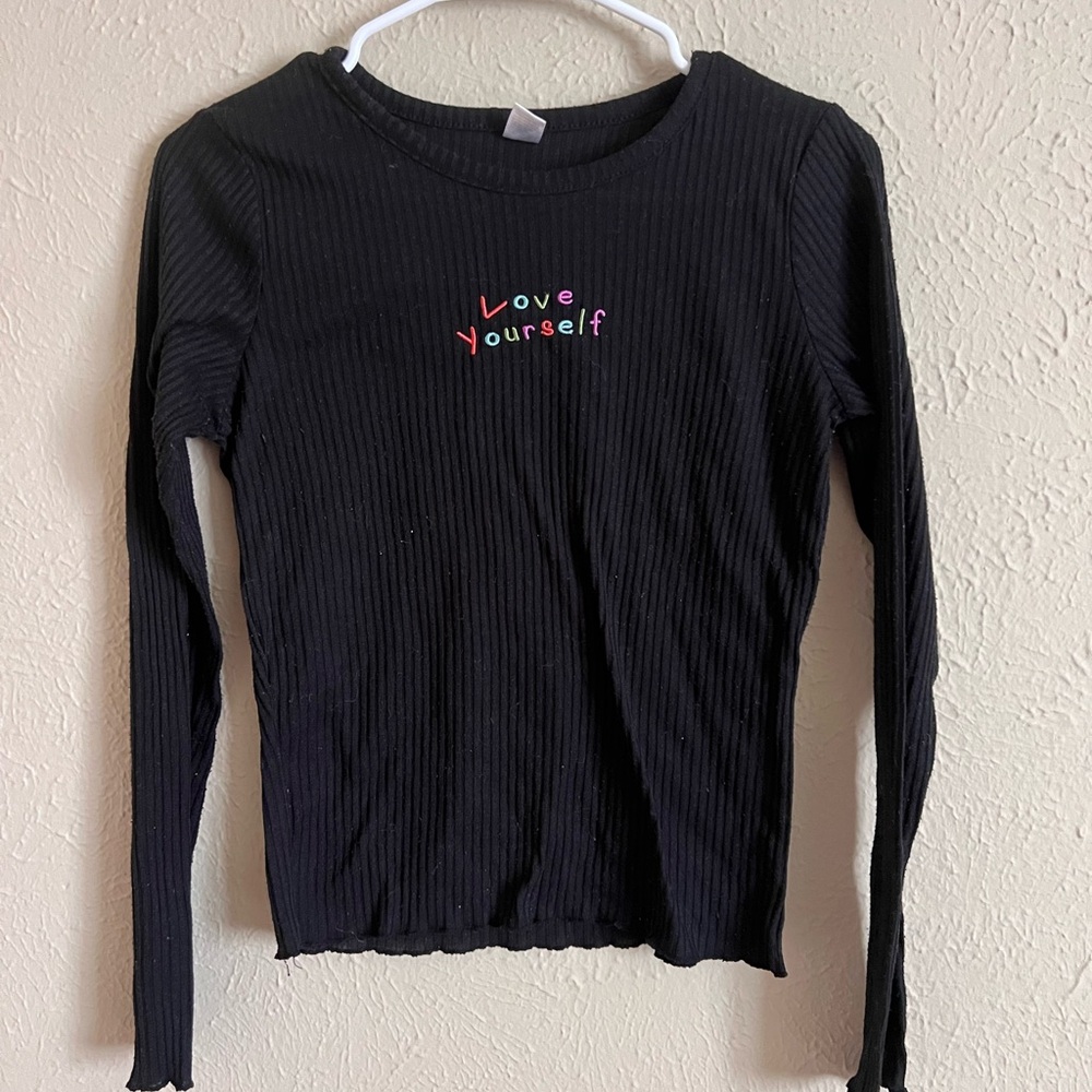 ‘Love Yourself’ Beautiful & Fun Vintage Long Sleeve Shirt